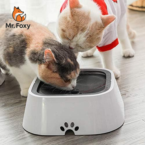 Smart Anti-Spill Water Bowl for Pets – 1 & 1.5L Slow Drinking Feeder